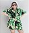 Chemise Estampa Folhas Escuras - Imagem 1