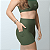 Shorts Fit Sem Costura Frontal Verde Cacto - Imagem 2