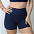 Shorts Fit Sem Costura Frontal Azul Marinho - Imagem 4