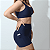 Shorts Fit Sem Costura Frontal Azul Marinho - Imagem 2