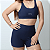 Shorts Fit Sem Costura Frontal Azul Marinho - Imagem 3
