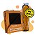 LONA PVC LOCOMOTIVA LARANJA/PRETO COM ARGOLA - 3X2 - Imagem 2