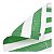 Lona Barraca Feira Verde Branca Listrada SL300 Impermeável 10x3 - Imagem 1