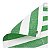 Lona Barraca Feira Verde Branca Listrada SL300 Impermeável 9,5x4 - Imagem 1