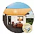 Tela Decorativa Bege Com Bainha E Ilhós 5x6m + Kit de Instalação - Imagem 1