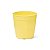 Vaso decorativo n 3,5 amarela + Pratos n 1,2 amarelo 5 un - Imagem 1