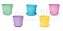Kit 5 Vasos Coloridos n3,5 + Prato coloridos n1,2 nutriplan - Imagem 7