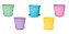 Kit 5 Vasos Coloridos n3,5 + Prato coloridos n1,2 nutriplan - Imagem 1