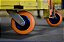 Kit 2 un Rodízio Fixo Colson com base laranja 3'' polegadas - Imagem 3