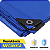 Lona 300 Micras Impermeável Azul Ponta Preta - 11x4 - Imagem 2