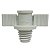 Conector Rosca Macho 3/8"f Engate-Cinza - Pacote Com 500 - Imagem 2