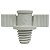 Conector Rosca Macho 3/8"f Engate-Cinza - Pacote Com 500 - Imagem 1