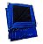 LONA PVC LOCOMOTIVA AZUL/PRETO COM ARGOLA - 7X3,5 - Imagem 1