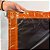 LONA PVC LOCOMOTIVA LARANJA/PRETO COM ARGOLA - 4,5X5 - Imagem 3