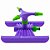 Irrigador Rotativo Plastico 3 Jatos 3/4" Palisad - Imagem 2