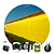 Cortina Aviário Agrícola Amarela 2,60x28 + Kit De Instalação - Imagem 2