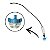 20 Unidades Microaspersor Ecodrip Invertido Horta 65L/h 50 cm - Imagem 1