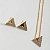 Brinco Geometrico Triangulo com Zirconias - Imagem 3