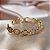 Pulseira Bracelete com Elos Vazados e Microzircônias - Imagem 1