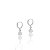 Brinco Prata Argolinha C/ Ponto De Luz Zirconia 6mm - Imagem 1