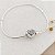 Pulseira Para Berloques Fecho Coração Com Zircônias - Imagem 2