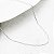 CORRENTE PRATA 40CM CARTIE MINI 0.6X1.3MM - Imagem 1
