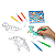 KIT DEDOCHE PARA COLORIR DINO - Imagem 2