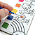 BLOCO DE COLORIR COM AQUARELA HELLO KITTY - Imagem 3