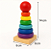 Brinquedo Educativo Torre Empilhar Madeira Montessori - Imagem 3