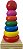 Brinquedo Educativo Torre Empilhar Madeira Montessori - Imagem 2