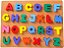 Alfabeto de Encaixe em Madeira Educativo Infantil Letras Coloridas ABC Completo 26 Peças - Imagem 1