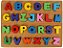 Alfabeto de Encaixe em Madeira Educativo Infantil Letras Coloridas ABC Completo 26 Peças - Imagem 2