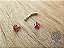 Micro Barbell Curvo Zircônias Vermelhas - Imagem 3