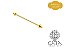 Barbell Transversal Dourado Spikes - Imagem 1