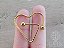 Piercing Mamilo Stylized Heart Dourado - Imagem 2