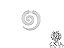 Falso Alargador Espiral Caracol Branco - Imagem 1