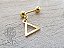 Micro Barbell Dourado Pingente Triângulo Geometria - Imagem 4