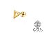 Micro Barbell Triângulo Dourado - Imagem 1