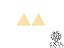 Brincos Triângulo Dourado [o par] - Imagem 1