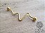 Barbell Transversal Heart Beat Dourado - Imagem 2