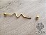 Barbell Transversal Ondas Dourado - Imagem 5