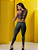 Legging Recorte Tela Camuflada Verde - Imagem 4