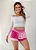 Short Babadinho Devorè Rosa - Imagem 1