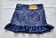 Short Saia Babado Jeans Escuro - Imagem 5