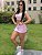 Short Saia Digital Jeans Rosa - Imagem 6