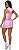 Short Saia Digital Jeans Rosa - Imagem 2