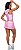 Short Saia Digital Jeans Rosa - Imagem 3