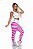Legging Cós Ajuste Listra Rosa (COM AVARIA) - Imagem 1