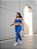 Legging Cruzada Azul Jeans - Imagem 1