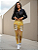 Legging Digital Jeans Onça Dourado - Imagem 1